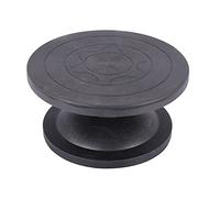 Barabesty Plateau tournant en argile, sculpture de modélisation, poterie, multi-fonction, tourne-disque manuel pour sculpture de poterie, noir