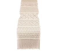 Barabesty table en macramé - Décoration de table de mariage bohème - Tissé à la main - Style vintage - Pour salle à manger