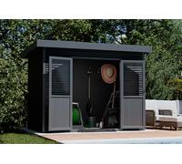 Barac Abri de jardin en bois composite 28 mm Onyx - 6 m² - 18-744011
