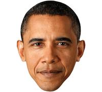 Barack Obama (Brown Hair) Big Head. Masque plus grand que nature.