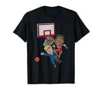 Barack Obama Dunking On Donald Anti Trump Ballon de basket T-Shirt