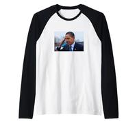 Barack Obama Salute Photo 44e Président POTUS Démocrate Manche Raglan