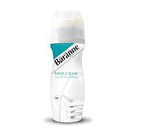 Baranne Applicateur Blanc - Blanchisseur Chaussure Cuir, Toile et Synthétique - Applicateur Mousse - Rendu Uniforme - Teinture pour Chaussure - Nourrit, Protège et fait Briller - Flacon 75ml