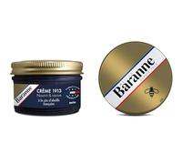Baranne - Crème Cirage MARINE - Cire D'Abeille Française - Entretien Chaussure Cuir - Ravive Les Couleurs, Nourrit et Assouplit - Soin en profondeur et Brillance Longue Durée - Pommadier 50mL