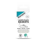 Baranne - Lacets Plats Pour Baskets - Lacets Plats Pour Sneakers - Tissu Coton - Couleurs & Longueurs aux choix - 1 paire