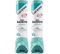 Baranne Odor Stop | Déo Fraîcheur | Spray Anti-Odeur | Neutralise les mauvaises odeurs | Chaussures de ville, Baskets | Aérosol 100 ml (Lot de 2)