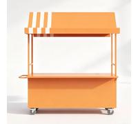 Baraque de Marché Portable Avec Auvent Et Roues Verrouillables