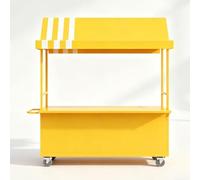 Baraque de Marché Portable Avec Auvent Et Roues Verrouillables