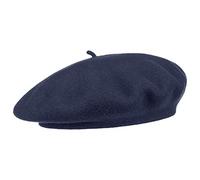 Barascon Beret avec Cachemire Basque (Taille Unique - Bleu Fonce)