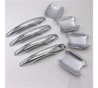 BaraSh Garniture poignée Porte Compatible avec Peugeot 301 2012 2013 2014 2015 2016 2017 2018 2019 Couvercle De Poignée De Porte Extérieure Chromée Accessoires De Voiture Ensemble D'autocollants(3)