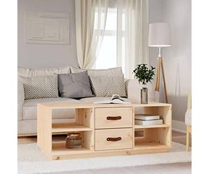 BaraSh Table Basse 100x50x41 cm Bois Massif de pin,Table Basse,Table Basse Salon,Tables Basses de Salon,Table de Basse Moderne,Table Basse,Table Basse Salon,Tables Basses De Salon,