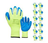 Baratec Lot de 12 gants de sécurité robustes recouverts de latex à isolation thermique, poignée de travail pour le stockage au froid, la manutention, l'agriculture, le bâtiment et la construction XL