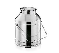 Baratte avec couvercle en Acier au nickel-chrome 25 L H 470 mm Ø 335 mm - WAS Germany