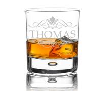 Baratte Whisky Verre avec Gravure Verre Whisky Personnalisé Cadeau Whiskybecher