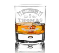 Baratte Whisky Verre avec Gravure Verre Whisky Personnalisé Cadeau Whiskybecher