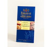 Baratti & Milano - TABLETTE CHOCOLAT AU LAIT EXTRA FIN & GRAINS DE CARAMEL 75GR - Produit artisanal italien