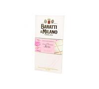 Baratti & Milano - TABLETTE CHOCOLAT BLANC A L'EXTRAIT NATUREL DE ROSE 75GR - Produit artisanal italien
