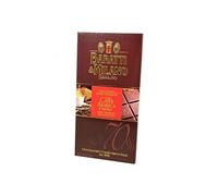 Baratti & Milano - TABLETTE CHOCOLAT NOIR 70% & GRAINS DE CAFE ARABICA 75GR - Produit artisanal italien