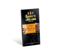 Baratti & Milano - TABLETTE CHOCOLAT NOIR 70% ORANGE & AMANDES 75GR - Produit artisanal italien