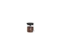 Bialetti Bocal de stockage Moka 250 g Verre transparent avec bouchon noir