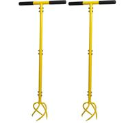BARAYSTUS Cultivateur de Jardin avec Manche - Griffe de Sol Manuelle et Désherbage - Twist Tiller Garden Claw (Lot de 2)