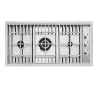 BARAZZA 1PLB2TI Plaque de cuisson à gaz Encastrable | Inox AISI 304, grilles inox, brûleurs 1kW+1,75kW+3,5kW