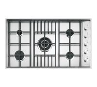 BARAZZA 1PLB5 Plaque de cuisson à gaz Encastrable | 4 feux + double couronne, grilles fonte, éco-flamme