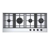 BARAZZA 1PLE3D Plaque de cuisson à gaz Encastrable | Inox AISI 304, 3 feux + double couronne, puissance 4 kW