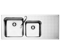 BARAZZA évier intégré SELECT 1IS12060/2D (Inox - Acier)