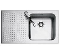 BARAZZA évier SELECT 1IS9060/1S (évier sur la droite - Acier Inox)