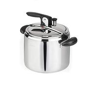 Barazzoni 7 l, autocuiseur Amelia+, ø22 cm, capacité 7,0 l, inox 18/10, fabriqué en Italie, 7 litres, acier et noir