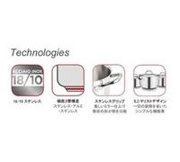 Barazzoni chef line casserole, acier, acier, 24. 9 x 33. 0 x 8,5 cm G