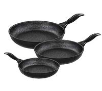 Barazzoni Granitica Extra Induction Set 3 Poêles, Diamètre 20/24/28 cm, Fabriqué en Italie