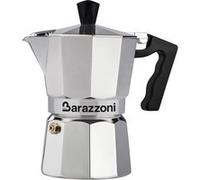 Barazzoni la Cafetière 3 Tasses, Aluminium, Gris, 8.7 x 15.1 x 15.7 cm Gris G