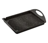Barazzoni Les Cuisson spéciales Plaque, Fonte d'aluminium, Noir, 25.1 x 32.4 x 5.2 cm