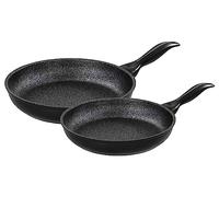 Barazzoni Lot de 2 poêles Granitica Extra Induction, diamètre 20/24 cm, fabriqué en Italie