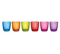 Barazzoni Lot de 6 verres confettis, couleurs assorties, capacité 32 cl