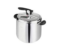 Barazzoni Marmite à pression Amelia+, ø26 cm, capacité 12 L, inox 18/10, fabriqué en Italie, 12 litres, acier et noir