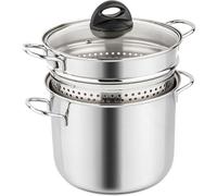 Barazzoni Pasatiola Acier Inoxydable 22 CM avec Couvercle Verre