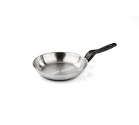 Barazzoni Poêle ø32 cm série Le Inoxidable, acier inoxydable 18/10, argent, 32 cm
