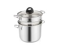 Barazzoni Pot à spaghetti avec panier Ø 18 cm Capacité 3,1 l Acier inoxydable 18/10 Induction Fabriqué en Italie