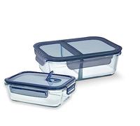 Barazzoni Spa, Lot de 2 conteneurs, ml 930, 640, verre borosilicate