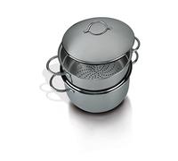 Barazzoni Spa Vapeur VaporSet avec Fond ø24 cm, Acier Inoxydable 18/10, Argent