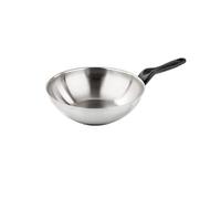 Barazzoni The Inoxidabili Saltapasta Wok en Acier Argenté 28 cm