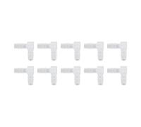 Barb de Tuyau de Coude en Plastique, 10pcs Tuyau de Coude Barb Ajustement en Plastique à 90 Degrés Adaptateur de Joint barbelé égal L Forme pour L'aquarium (6 mm)