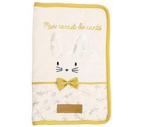 BARBACADO Protège carnet de santé bébé LAPIN jaune, housse carnet de santé bébé LAPIN BUNNY Jaune, protection pour carnet de santé bébé, protège livret naissance bébé