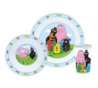 BARBAPAPA - Ensemble repas 3 pièces (assiette,bol, verre) Bleu G