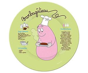 Barbapapa Grande Assiette Barba-Gâteau Rose