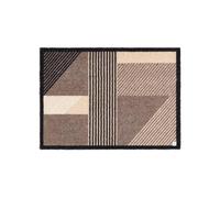 Barbara Becker Paillasson Sense - Lavable - pour entrée et Porte d'appartement - Taupe - 67 x 110 cm