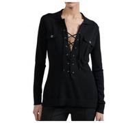 Barbara Bui, Femme, Pulls, Noir, Taille: 42 FR Saharienne Sweater